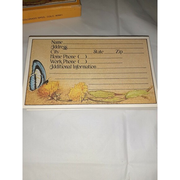 Current Inc. Address Cards Pack of 60 NIB Butterfly Flowers Yellow - Picture 4 of 4